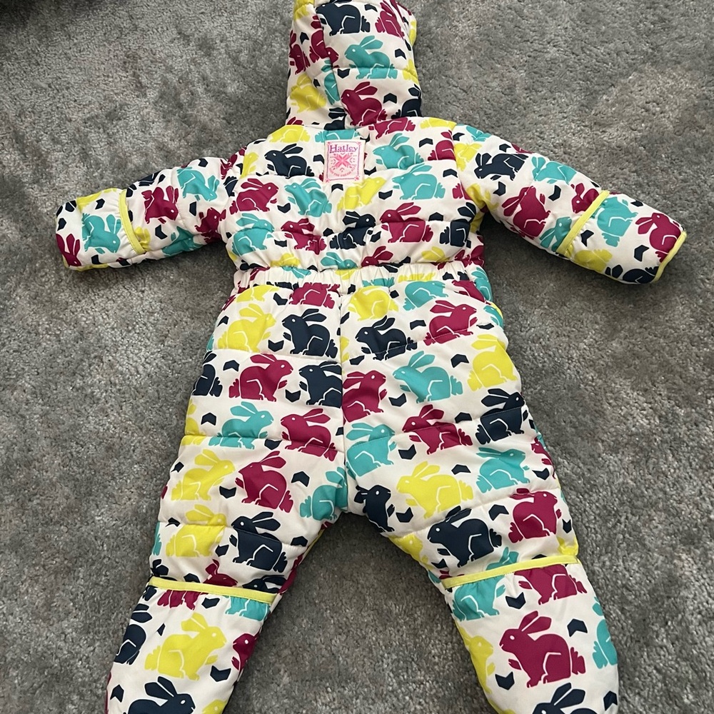 Hatley bunny snow bunting suit.